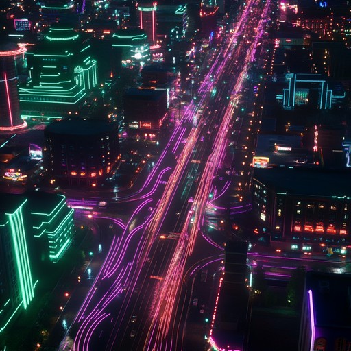 This track mimics the energetic pulse of a city that never sleeps, enveloped in the colors of neon lights and the constant motion of its inhabitants. The electric guitar leads the symphony with forceful strums that resonate the vibrant life of a metropolis, where every corner offers a different melody and a new vibe.