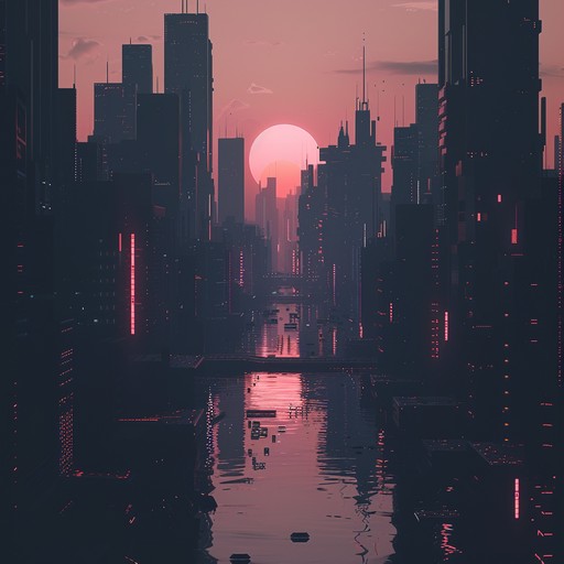 This track weaves through a futuristic cityscape at dusk, capturing the essence of a thriving metropolis with its blend of pulsating beats and surreal electronic textures. The composition starts with a subtle entrance, gradually building up into a rich, immersive sound experience, perfect for inducing a trance-like state while exploring a neon-lit urban environment.