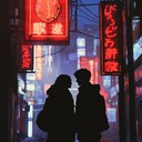 dreamy j pop instrumental capturing a romantic night in tokyo.