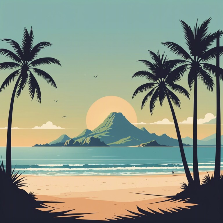 Imagine a light, soothing tune that encapsulates the carefree spirit of a sunny afternoon walk down rio de janeiro’s famous copacabana beach. The music carries the essence of gentle ocean breezes and relaxed chatter, perfect for unwinding.