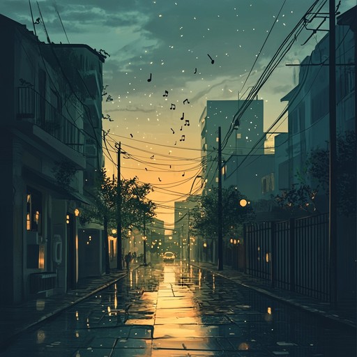 A soothing instrumental piece that merges mellow jazz melodies with the subtle sounds of a city waking up, creating a serene and modern soundscape that evokes the tranquility of dawn in an urban environment.