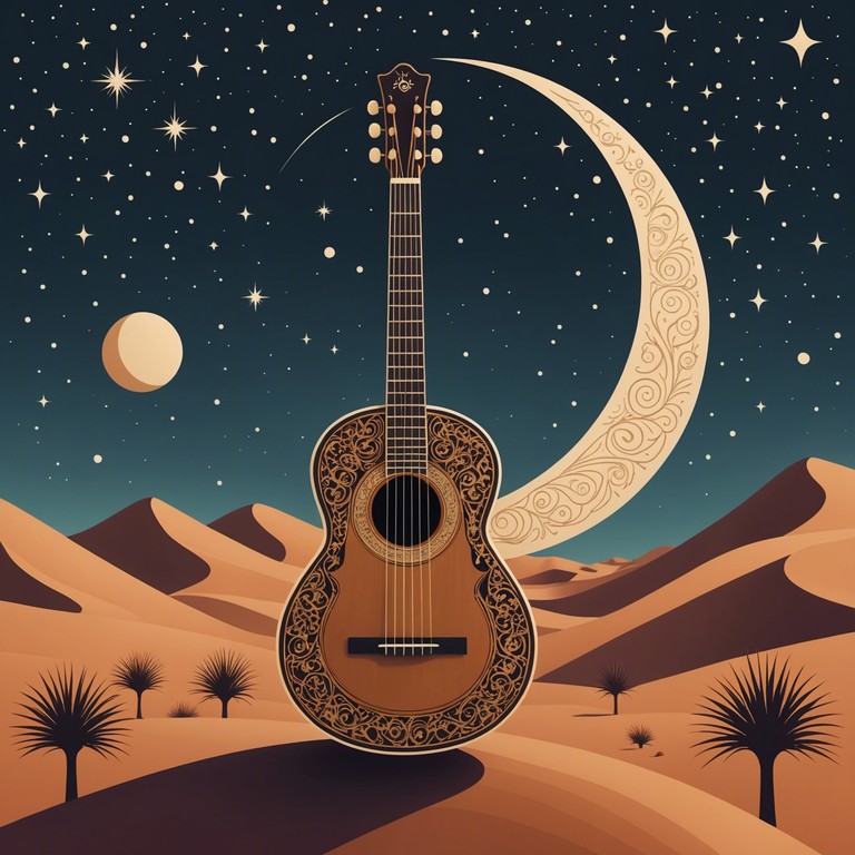 As night falls over the sand scaped horizon, a single oud player captures the essence of the ever mysterious desert. This composition embodies the quiet solitude of the desert evenings, mixed with the vibrant cultural heritage that has been passed down through generations in music.