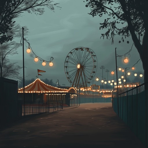 An instrumental piece that captures the serene ambiance of a quiet carnival night, featuring gentle rhythms and soft melodies that evoke peace and nostalgia