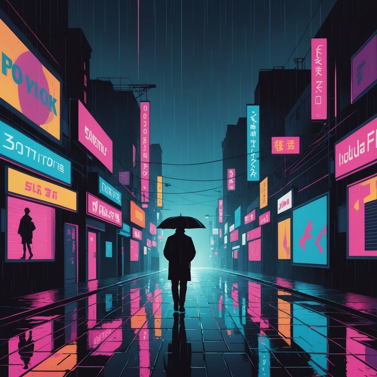 Imagine walking through a quiet, sprawling urban landscape at night, the glow of neon signs reflecting off wet asphalt, a soft, echoing melody in the air that tugs at the heartstrings, encapsulating the blend of old emotions and new technology.