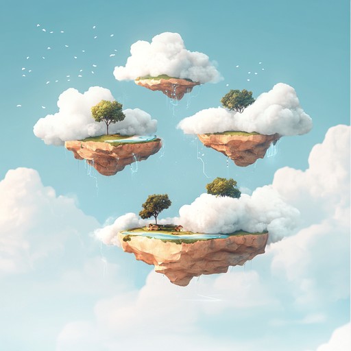 An instrumental dub track that takes listeners on a whimsical journey through floating cloud kingdoms, featuring playful echoes, dreamy synths, and bouncing basslines.