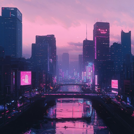 A serene instrumental synthwave piece that blends smooth, ambient undertones with nostalgic vibes, evoking images of neon lit cityscapes and twilight serenity. The track flows with gentle arpeggios, lush pads, and soft electronic beats, creating a reflective yet uplifting ambiance perfect for unwinding or introspective moments.