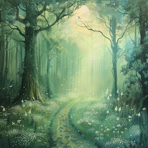 The composition invites children into an enchanted woodland full of dreamy scenarios and fantastical beings. With a focus on soft, soothing melodies, it creates an elegant auditory backdrop that promotes relaxation while igniting the imagination. Ideal for sleep or quiet playtime.