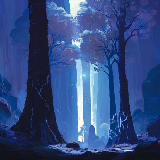 An evocative orchestral piece that captures the allure and suspense of an enchanted forest. Strings and woodwinds weave together complex harmonies, while brass and percussion add depth and intensity, creating a feeling of ancient magic and untold secrets.