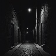 mysterious vibes in urban night setting