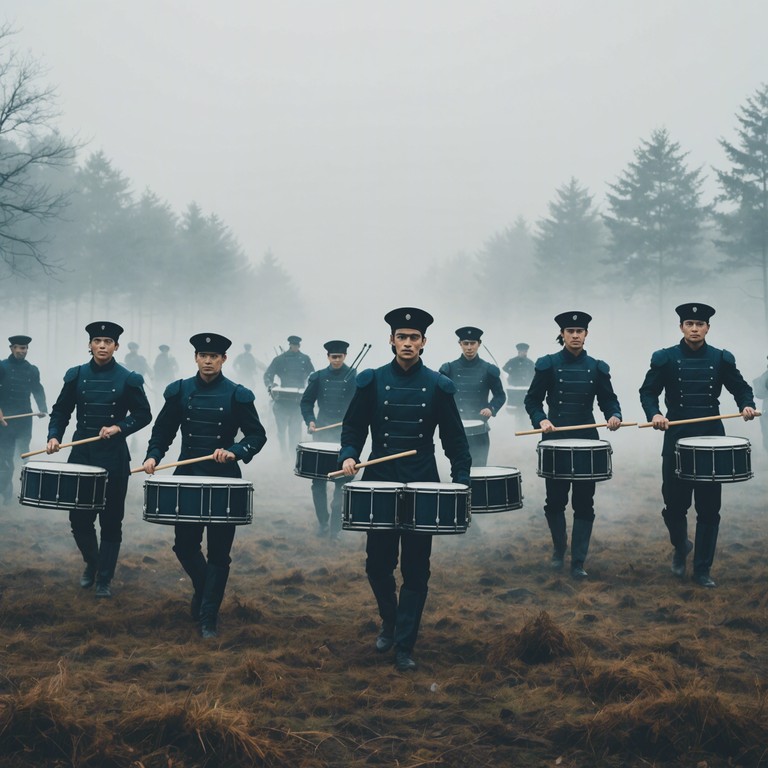 The composition channels the energy of defiance and insurgency, blending sharp military style percussion with the raw emotion of rebellion. This track symbolizes a break from tradition and authority through its powerful and persistent drumbeats. The piece serves as an anthem for the voiceless and the brave souls standing against conventional norms.