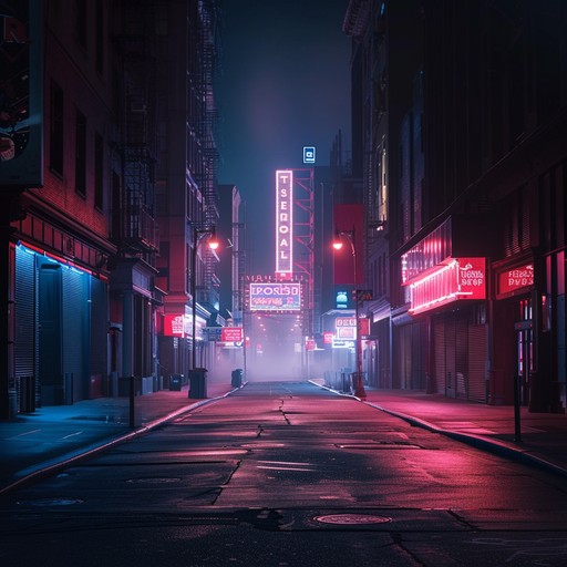 Immerse yourself in a synth driven new wave piece filled with dreamy melodies and retro rhythms, reminiscent of walking through city streets at night beneath glowing neon lights.