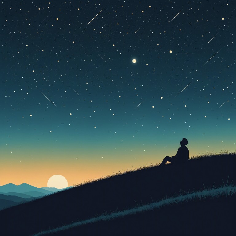 Imagine lying back under a vast, starry sky as gentle guitar melodies weave through the cool night air, creating a tapestry of sound that lulls you into a state of deep relaxation and contemplation.