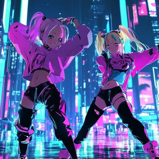 Set in a high tech anime world, this instrumental combines funky rhythms, powerful bass, and catchy synth melodies to create an intense yet enjoyable atmosphere. Ideal for action packed scenes or dance battles, it keeps the energy flowing strong.