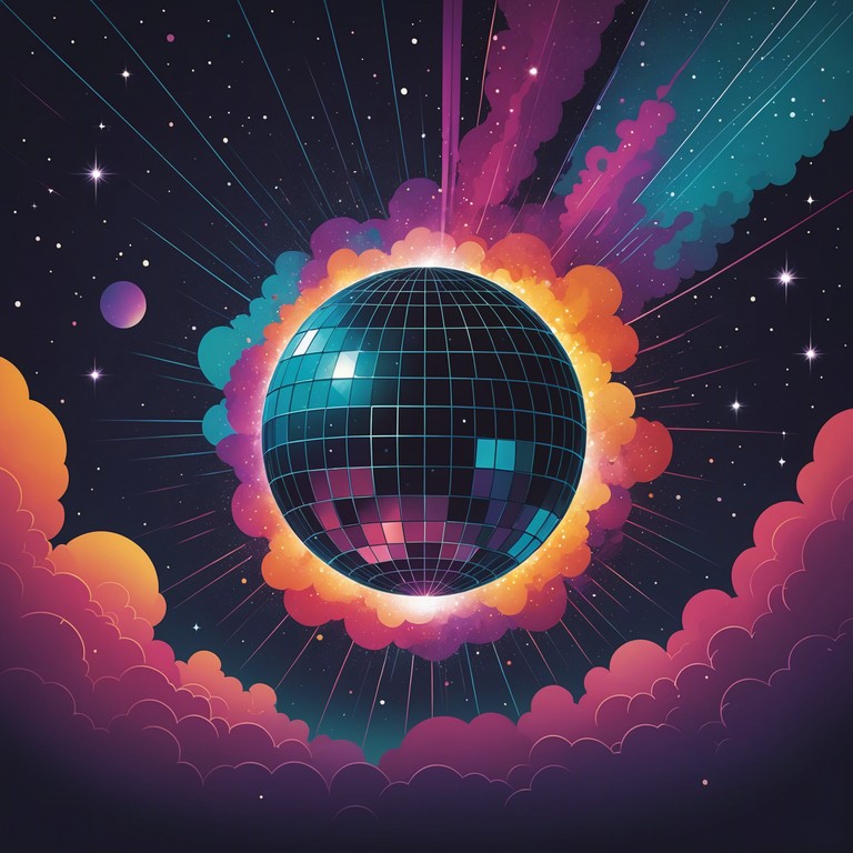 Imagine an exploration of space through sound, where futuristic electronica intertwines seamlessly with the warm, nostalgic vibes of 70s disco. This track transports listeners on an auditory journey across the cosmos, powered by a blend of modern synths and classic disco rhythms