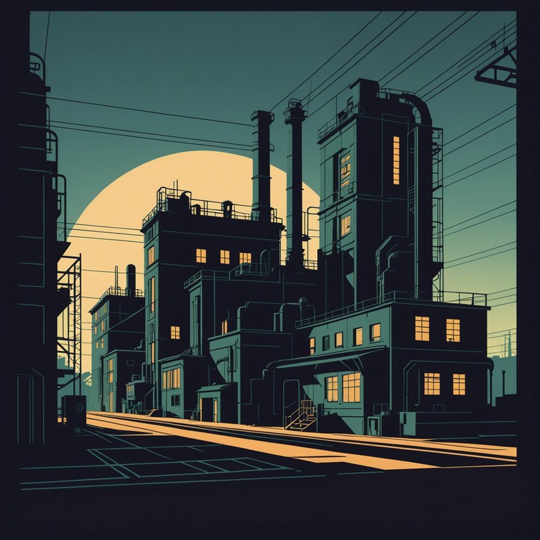 This track combines the gritty textures of industrial noise with the methodical precision of rock elements, creating a soundscape that's as haunting as it is energizing. Layers of distorted electric guitars blend with synthetic bass lines and aggressive drum machines, evoking the image of a post apocalyptic world where technology and human emotion collide in a symphony of echoes and shadows.