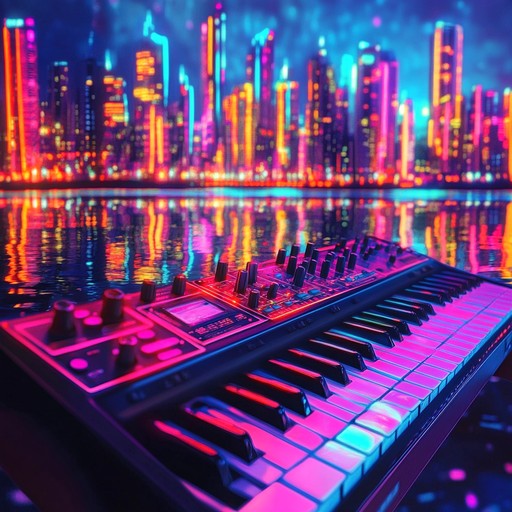 Dive into vibrant synths and hypnotic beats as they create a mesmerizing, nostalgic 80s cityscape. This track embodies the essence of neon lit nights, transporting the listener back to an era rich with dreamy escapism and pulsating rhythms.