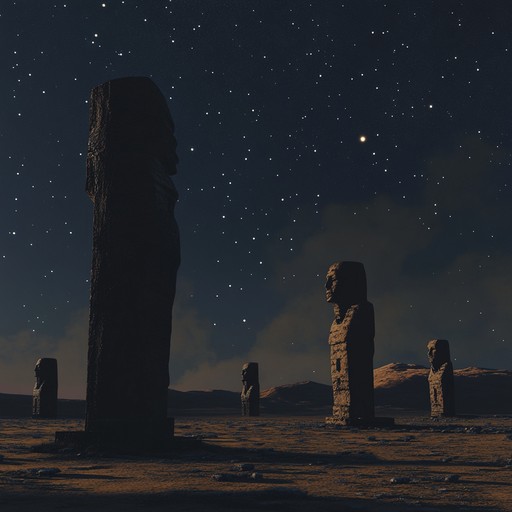 Experience ethereal desert sounds blending ancient middle eastern influences with global touches. This haunting and mesmerizing composition evokes the mystique of nightfall in an ancient desert, where history's shadows come alive under a starlit sky.