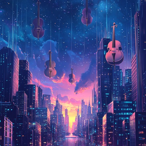 An inspiring instrumental that intertwines majestic orchestral melodies with futuristic electronic sounds, transporting the listener to uncharted realms beyond imagination.