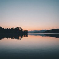 serene guitar chords under a twilight sky