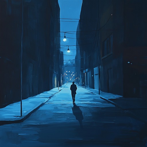 A softly flowing lofi instrumental that evokes the loneliness of wandering through deserted city streets at night. Gentle piano melodies intertwine with subdued beats, creating an atmosphere of introspection and longing. Ambient street noises and distant echoes accentuate the feeling of isolation, while warm vinyl crackles add a nostalgic touch.