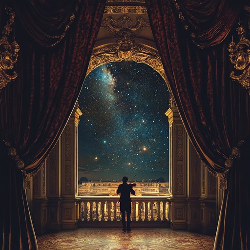 This dramatic waltz transports listeners to an opulent evening ballroom. The lush orchestral arrangements cascade like velvet drapes, framing the elegant movements of dancers. The ebb and flow of violin melodies interspersed with moments of silence create a sense of anticipation and intrigue, perfect for evoking high society sophistication and romance.