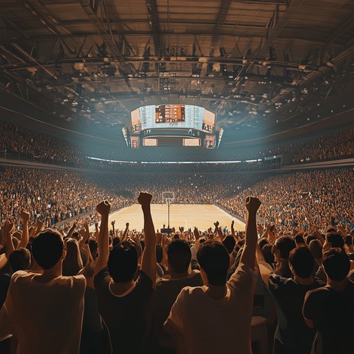 This composition captures the rush and triumph of athletes crossing the finish line, embodying their determination and the crowd's roaring excitement. It utilizes rhythmic and pulsating beats to mimic the athletes' racing hearts and the suspense of the sporting event.