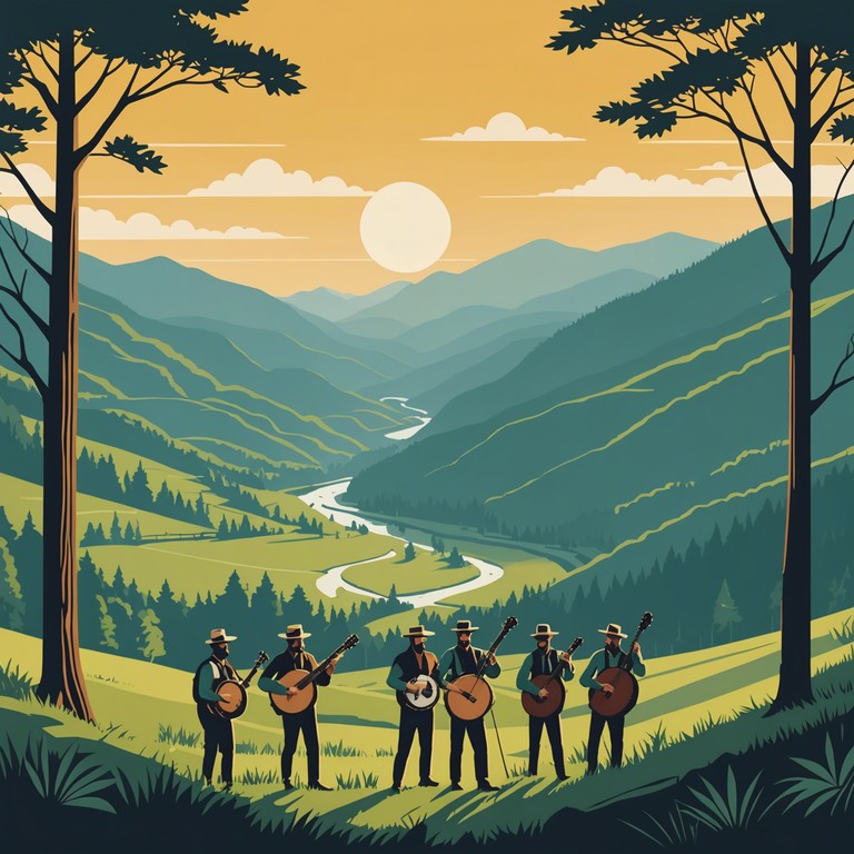 Drawing inspiration from the cultural heritage and scenic landscapes of appalachian mountain life, this song captures the essence of local festivals, featuring rhythmic banjo tunes that resonate with the heartbeats of festivity attendees