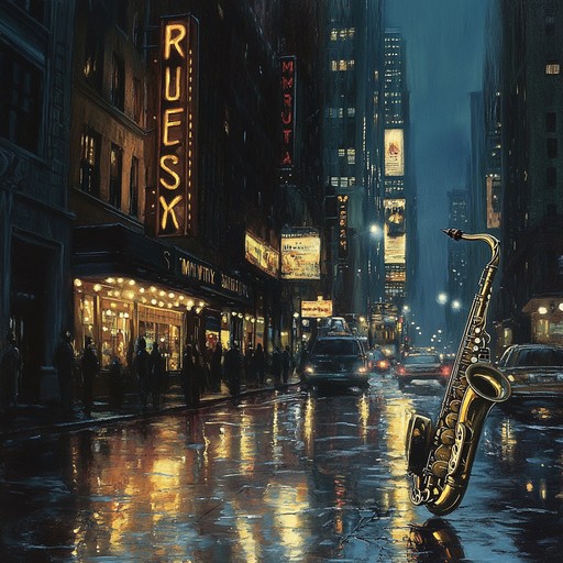 Immerse yourself in an instrumental piece that encapsulates the soulful spirit of broadway nights. Through heartfelt melodies and rich harmonies, this composition evokes the dreams, hopes, and emotions that resonate in the heart of the theater district, painting a vivid soundscape of ambition and passion.