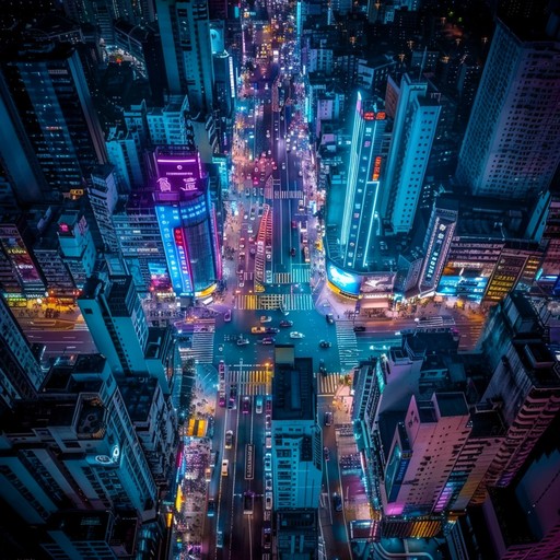 This track embodies the quintessence of a neon drenched cityscape at midnight, powered by pulsating synthesizers and a strong, driving beat that carry the listener through an underworld of electronic soundscapes evocative of 1980s science fiction. This instrumental captures the essence of an epic journey through a retro futuristic universe.