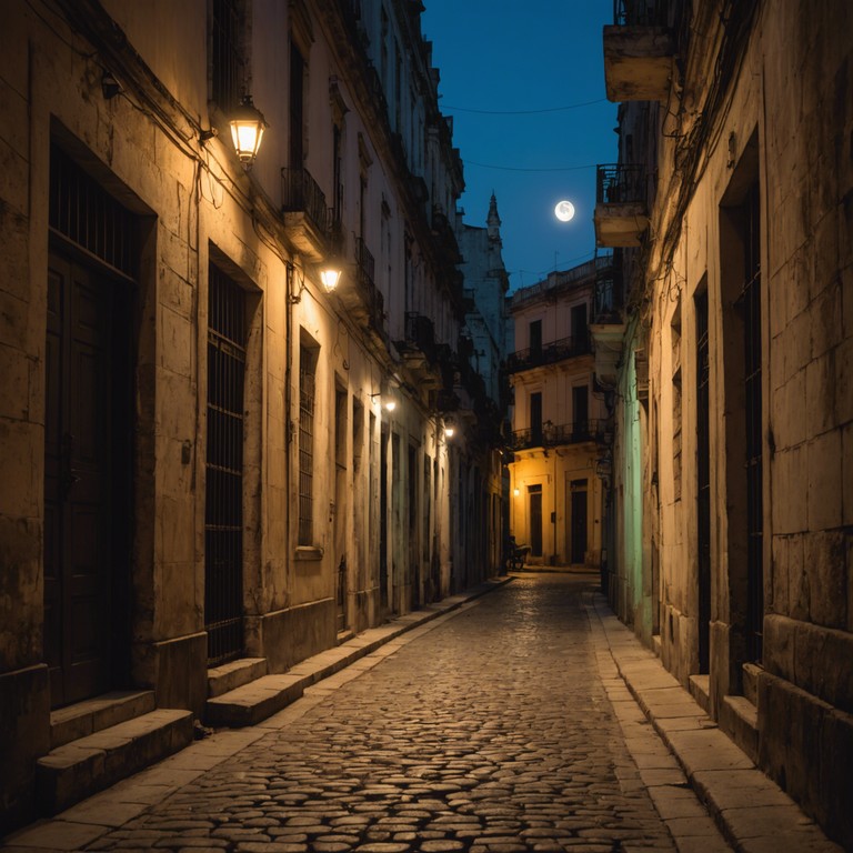 Set beneath a full moon in havana's old town, this instrumental piece evokes a mysterious tone as shadows cast by aged buildings dance with every gentle breeze. Traditional afro cuban rhythms blend with suspenseful elements to create a stirring nighttime soundscape.