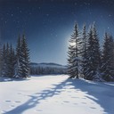 a haunting melody capturing the stillness of winter's eve