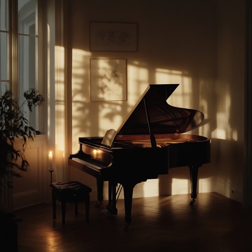 A calm yet deeply moving waltz using soft piano and strings exploring personal introspection and tranquil late night musings. Perfect for an evening alone with one's thoughts, allowing the mind to wander through the corridors of past experiences and dreams.