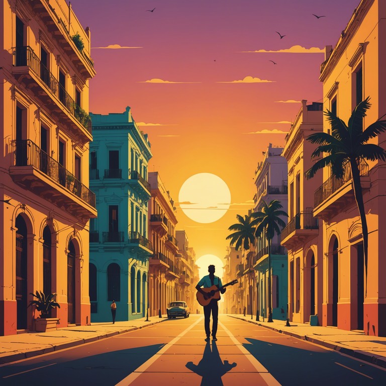 As the sun dips below the horizon, this song echoes the bittersweet allure of lost love and timeless reflections. The tune leverages the traditional elements of afro cuban sounds, weaving a vivid auditory tapestry that is both haunting and beautiful. The acoustic guitar strings resonate with the sorrow of unrequited love, inviting listeners into a deep, contemplative experience.