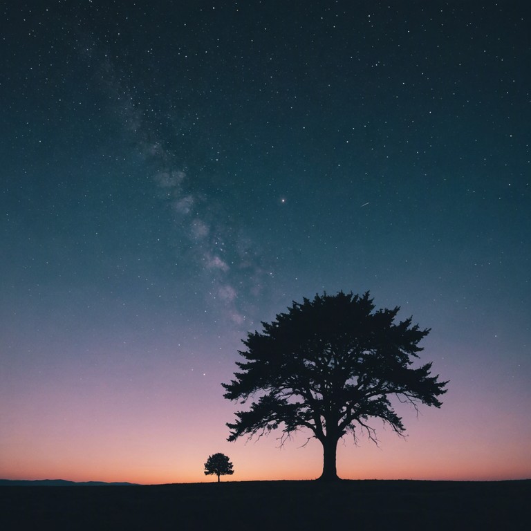 This track features gentle, serene guitar melodies echoing the expansive, quiet solitude of a nighttime prairie landscape. The soft strumming complements the sense of vastness and peace that comes with standing under a star filled sky, providing a soothing auditory escape to nature's simplicity.