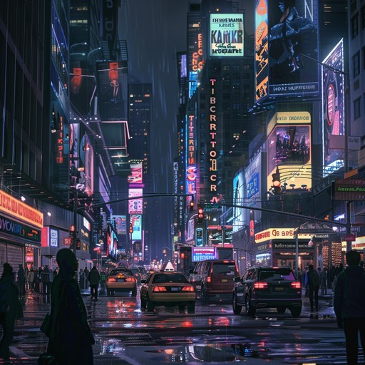 A sonic journey through a city at night, blending smooth jazz grooves with cinematic expanses. The track captures the essence of urban mystery and neon lit streets through its melodic line and rhythmic complexity.