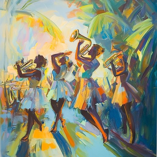 Inviting listeners to a radiant salsa journey, this piece is filled with joyful rhythms and inspirational melodies. The brass sections and lively percussion create a festive and uplifting atmosphere perfect for dance and celebration. An energetic musical experience that embodies the essence of a sun soaked fiesta