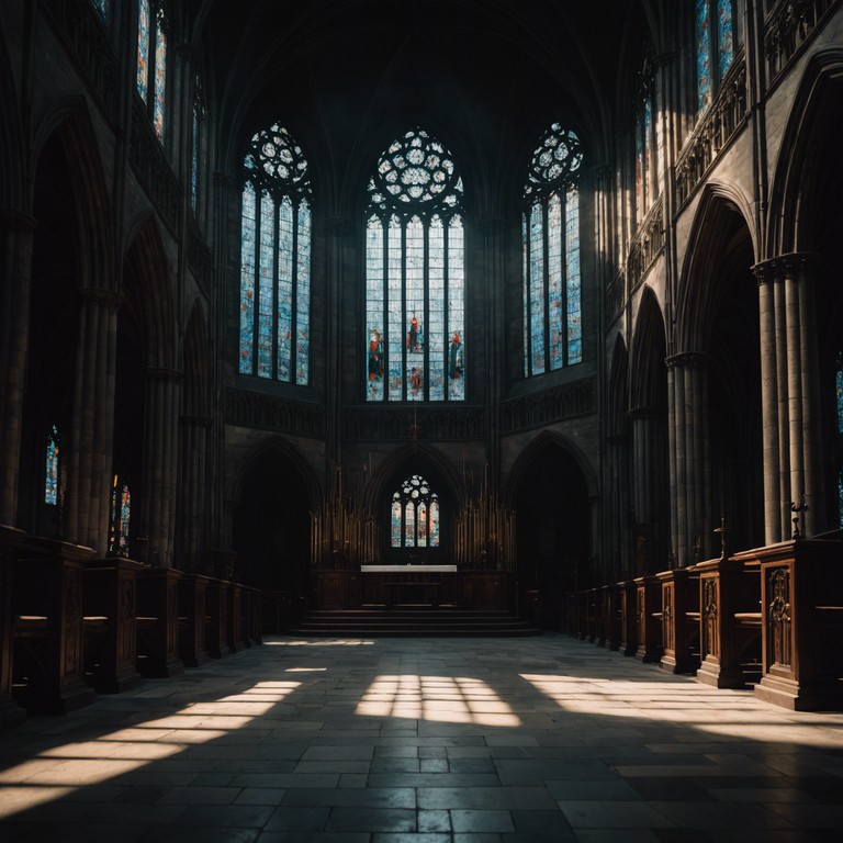 In the depths of an ancient, abandoned cathedral, soft, haunting notes of a distant piano resonate against the stone walls, guiding the listener through a contemplative exploration of isolation and introspection. Each note illuminates a story of time lost and wisdom gained, enveloping the listener in a paradox of comforting solitude and unsettling silence.