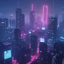 vibrant and futuristic cyberpunk anthem for night drives