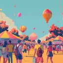 bright and upbeat j pop with electronic pop feel