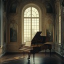 emotional harpsichord playing nostalgic tune during moonlit night