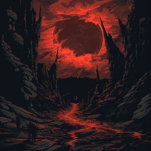 Pummeling blast beats, razor-sharp riffs, and demonic growls create a suffocating atmosphere of pure evil and despair. Occasional dissonant guitar leads and eerie ambient passages heighten the sense of impending doom.