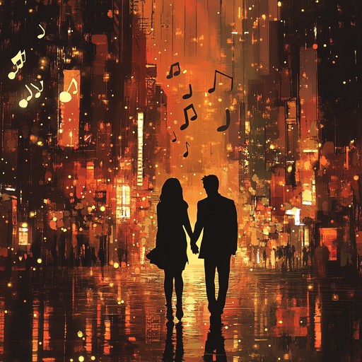 A smooth and romantic instrumental featuring soulful saxophone melodies over laid back r&b rhythms, evoking the feeling of love in the city at night