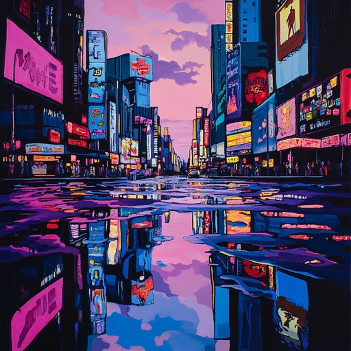 The track evokes feelings of a serene, twilight stroll through a bustling yet surreal version of tokyo, with lights blurring into dreamlike visions. The song mirrors the emotive depth found in anime, capturing both the modernity and nostalgia of urban japan, enhanced by the poignant sounds of a solitary koto playing amid the visionary landscape of the city.