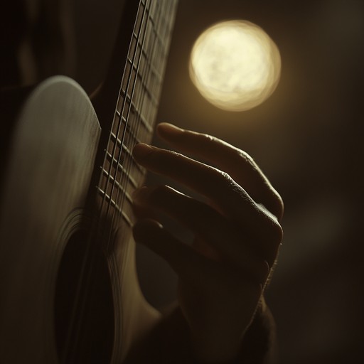 This alternative version brings a softer, more reflective atmosphere, focusing on the emotional depth of the guitar's melody, enhancing the sense of intimate, understated beauty in the quiet of a moonlit night.