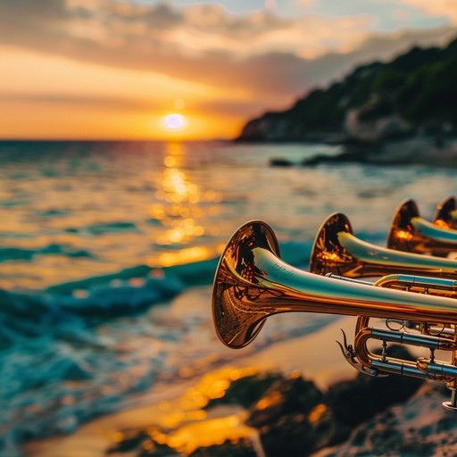 Feel the vibrant energy of sunset at a tropical beach as lively mambo rhythms elevate the atmosphere. The music dances between spirited beats and joyful horns, encapsulating the zest of a perfect summer evening.