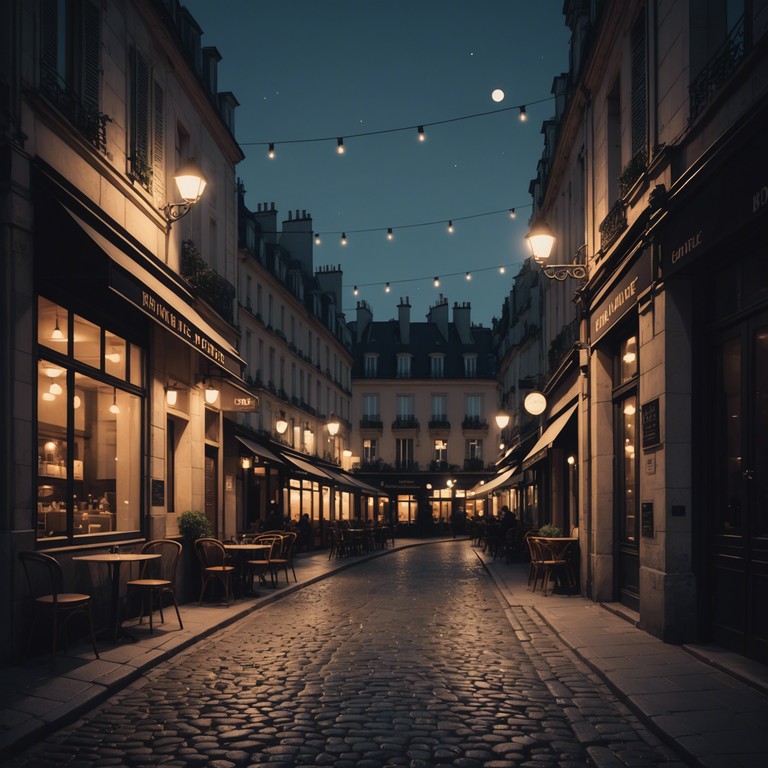 A soothing and delicate cabaret style piece featuring a gentle piano melody that embodies the romantic ambiance of a parisian twilight. Perfect for creating a serene and introspective atmosphere.