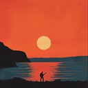 tranquil funk rock instrumental evoking soothing evening calm vibes