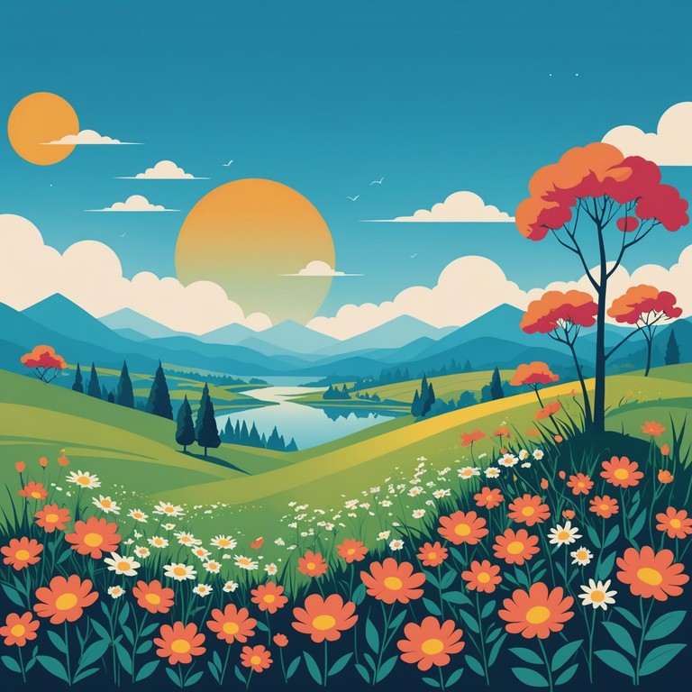 A lively capriccio brimming with the cheerful essence of spring, inspiring both the young and the old. This piece replicates the renewed energy felt with the first breath of spring air, using brisk melodic lines and energetic rhythm.