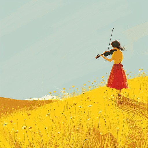 This instrumental piece features a spirited blend of neoclassical melodies with bursts of modern rhythms, evoking vivid imagery of sun drenched landscapes and joyous celebrations. The main instrument, the violin, dances alongside dynamic orchestral arrangements, creating an uplifting and energizing experience.