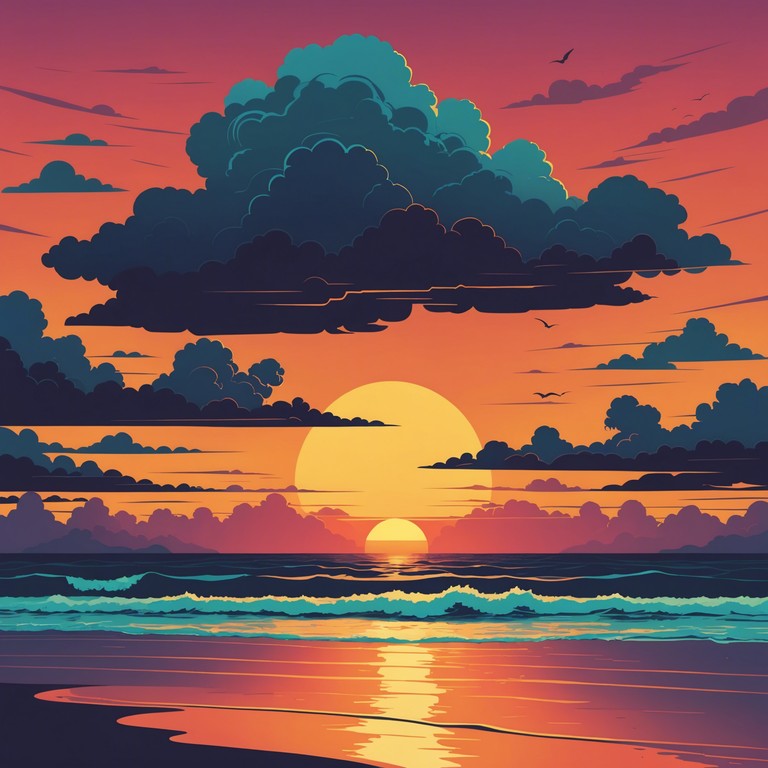 This track combines traditional reggae elements with explosive dynamic changes, creating a vibrant atmosphere that's both engaging and powerfully rhythmic. With a focus on complex drum patterns and an active bass line, the song captures the raw energy of a stormy sea, complemented by the relaxing vibes of a sandy beach.